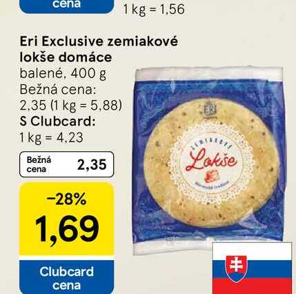 Eri Exclusive zemiakové lokše domáce balené, 400 g