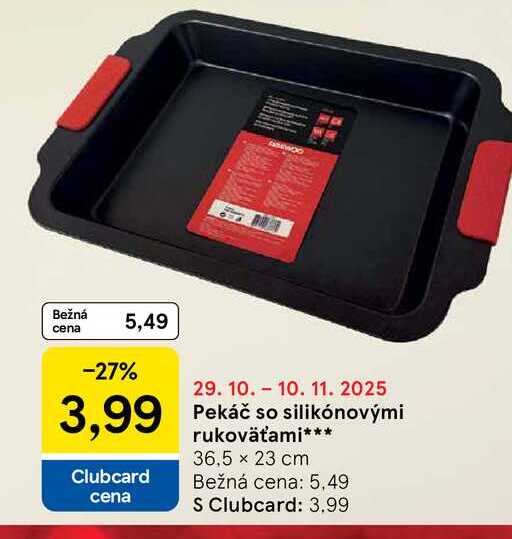 Pekáč so silikónovými rukoväťami 36.5 x 23 cm 