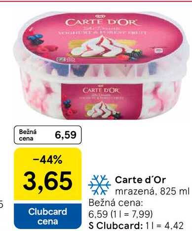 Carte d'Or mrazená, 825 ml 