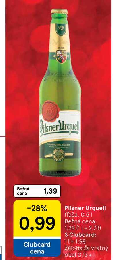 Pilsner Urquell 500 ml flaša