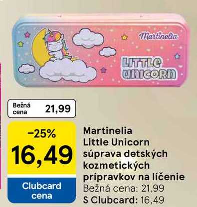 Martinelia Little Unicorn súprava detských  kozmetických prípravkov na líčenie 