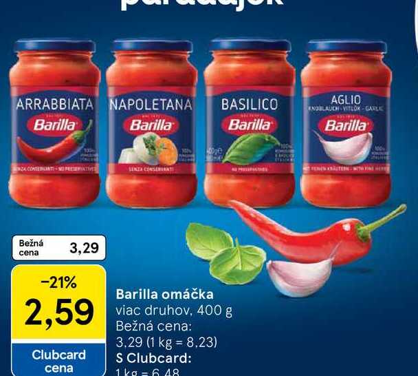 Barilla omáčka 400 g