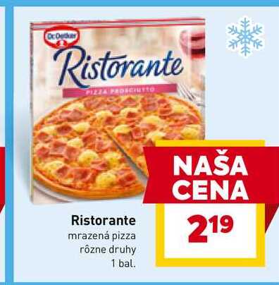 Dr. Oetker Ristorante mrazená pizza rôzne druhy 1 bal.