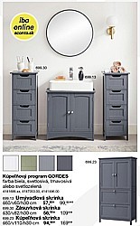 Kúpeľňový program GORDES - Zásuvková skrinka