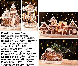 Perníkové dekorácie - Dedinka
