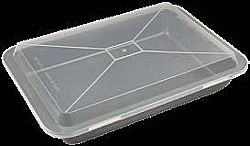 Plech na pečenie hlboký s plastovým poklopom DELÍCIA