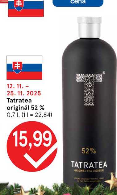 Tatratea originál 52 % 0.7l