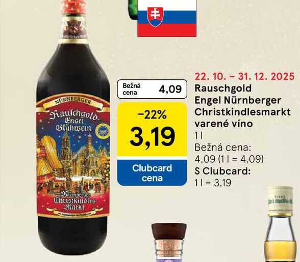 Rauschgold Engel Nürnberger Christkindlesmarkt varené víno 1l