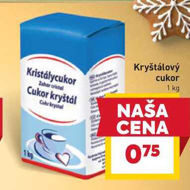 Kryštálový cukor 1 kg