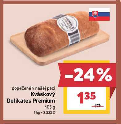 Kváskový Delikates Premium 405 g 