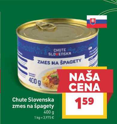 Chute Slovenska zmes na špagety 400 g