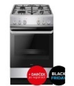 Kombinovaný sporák AmicaSP14 AS strieborný