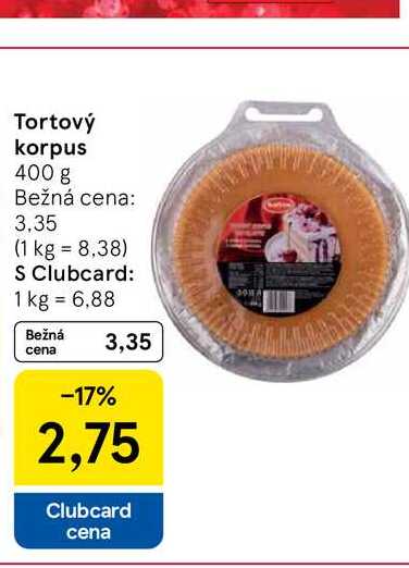 Tortový korpus 400 g 