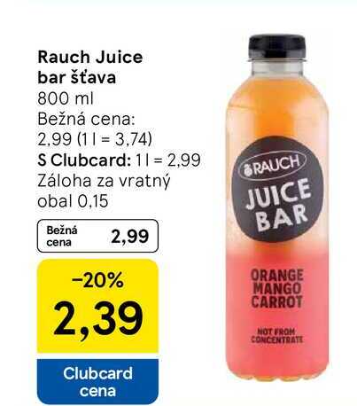 Rauch Juice bar šťava 800 ml 
