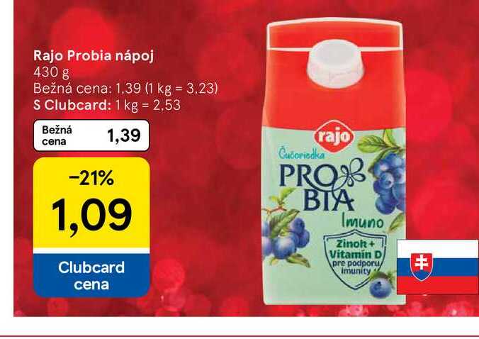 Rajo Probia nápoj 430 g 