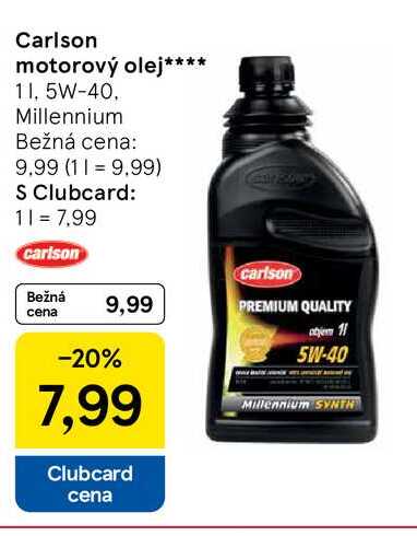 Carlson motorový olej 1l, 5W-40