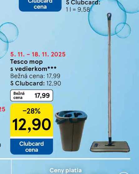 Tesco mop s vedierkom