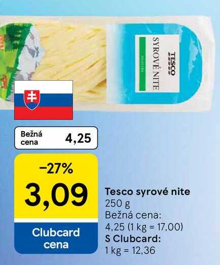 Tesco syrové nite 250 g 
