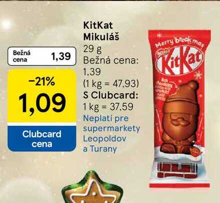 KitKat Mikuláš 29 g 