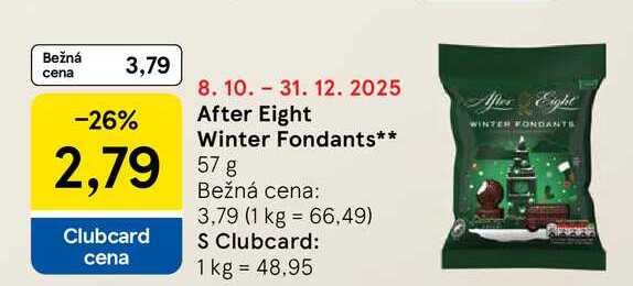 After Eight Winter Fondants 57g