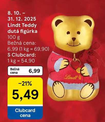 Lindt Teddy dutá figúrka 100 g