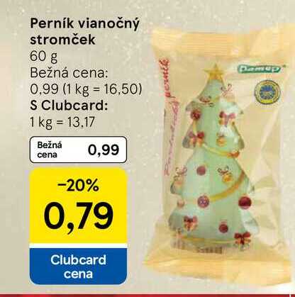 Perník vianočný stromček 60 g