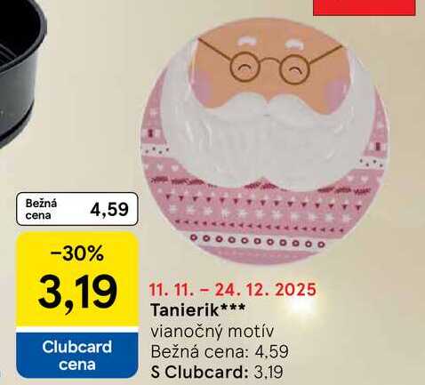 Tanierik vianočný motív