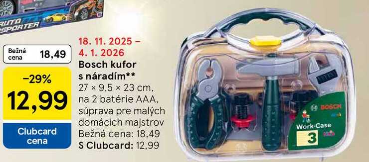 Bosch kufor s náradím 27 x 9.5 x 23 cm