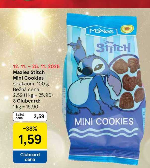 Maxies Stitch Mini Cookies s kakaom, 100 g