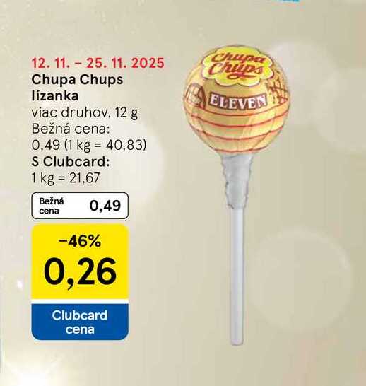 Chupa Chups lízanka viac druhov 12 g