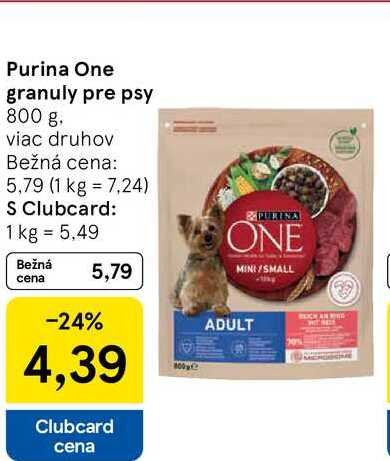 Purina One granuly pre psy 800 g