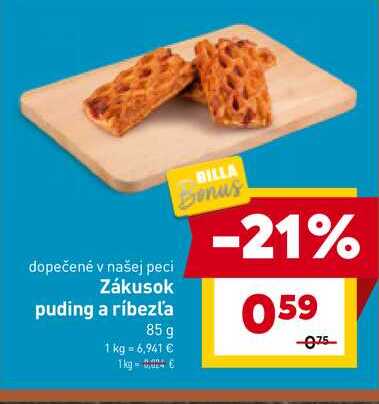 Zákusok puding a ríbezľa 85 g