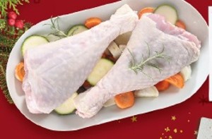 Morčacie dolné stehno s kosťou a kožou