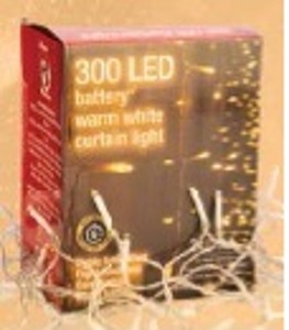 Svetelná závesná reťaz s časovačom