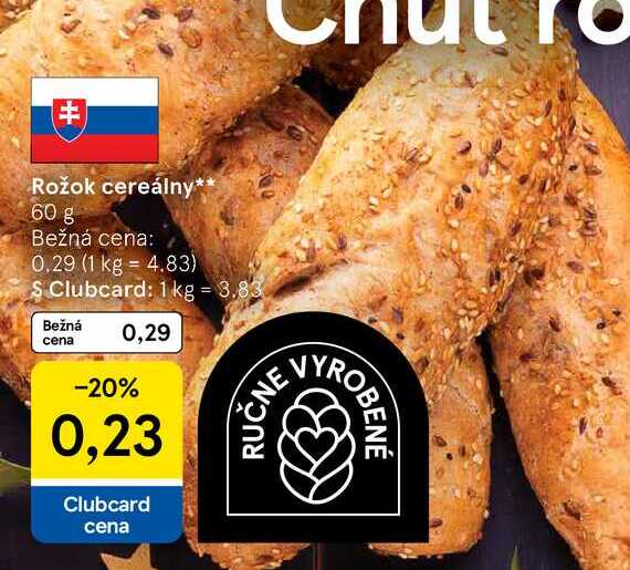 Rožok cereálny 60 g