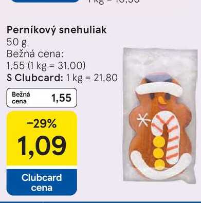 Perníkový snehuliak 50 g 