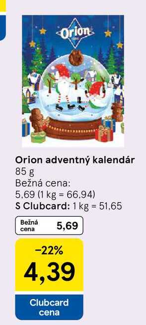 Orion adventný kalendár 85 g