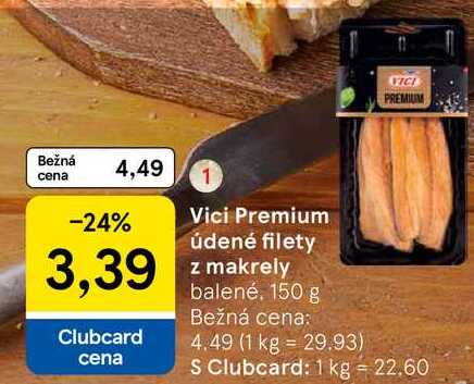 Vici Premium údené filety z makrely 150 g