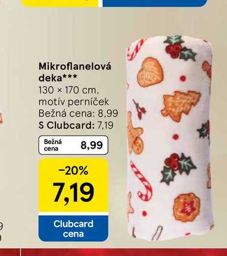 Mikroflanelová deka 130 x 170 cm