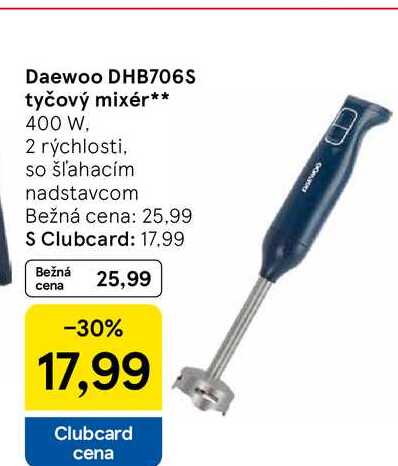 Daewoo DHB706S tyčový mixér 400 W
