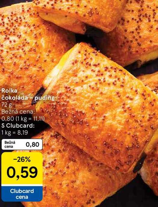 Rolka čokoláda puding 72 g