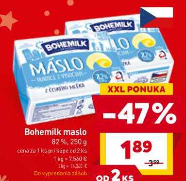 Bohemilk maslo 82%, 250 g 
