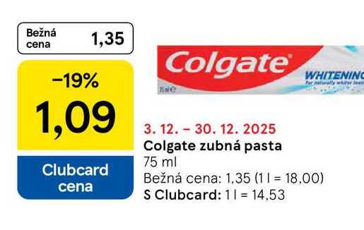 Colgate zubná pasta 75 ml