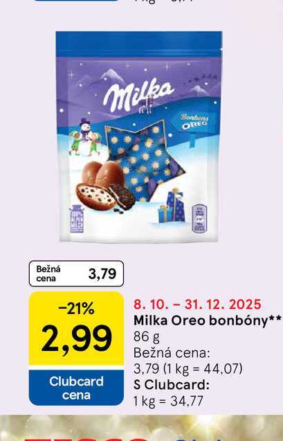 Milka Oreo bonbóny 86 g 