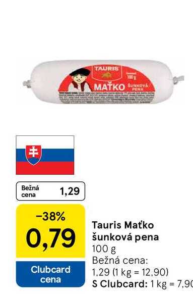 Tauris Maťko šunková pena 100 g