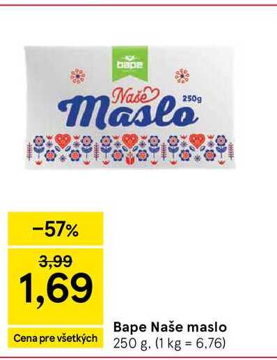 Bape Naše maslo 250 g