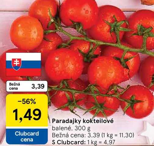 Paradajky kokteilové balené, 300 g 