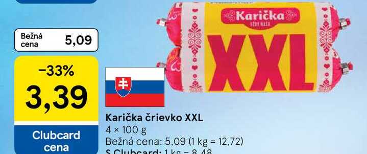 Karička črievko XXL 4 × 100 g