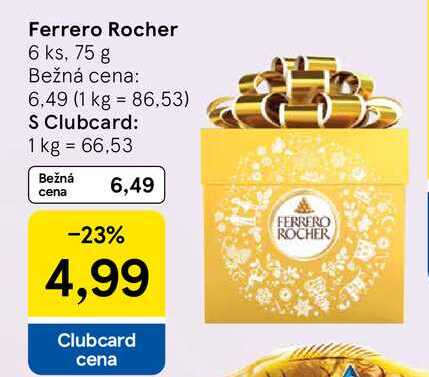 Ferrero Rocher 6 ks, 75 g 