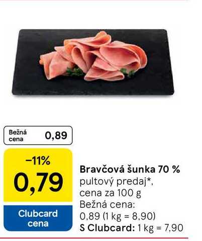Bravčová šunka 100g